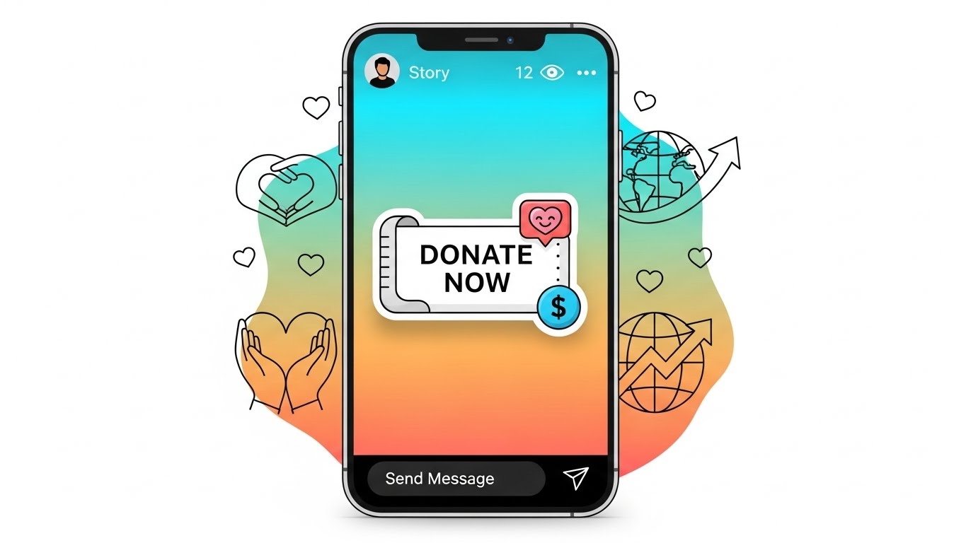 Donation Sticker for Fundraisers