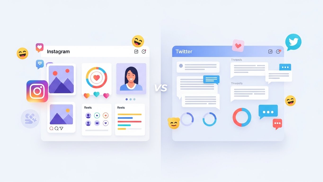 Instagram vs. Twitter