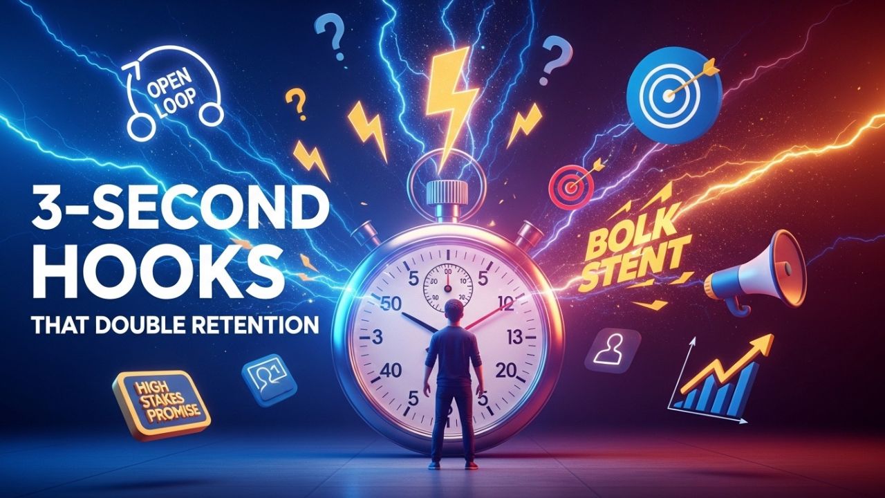 5 Three-Second Hooks That Double Your Retention