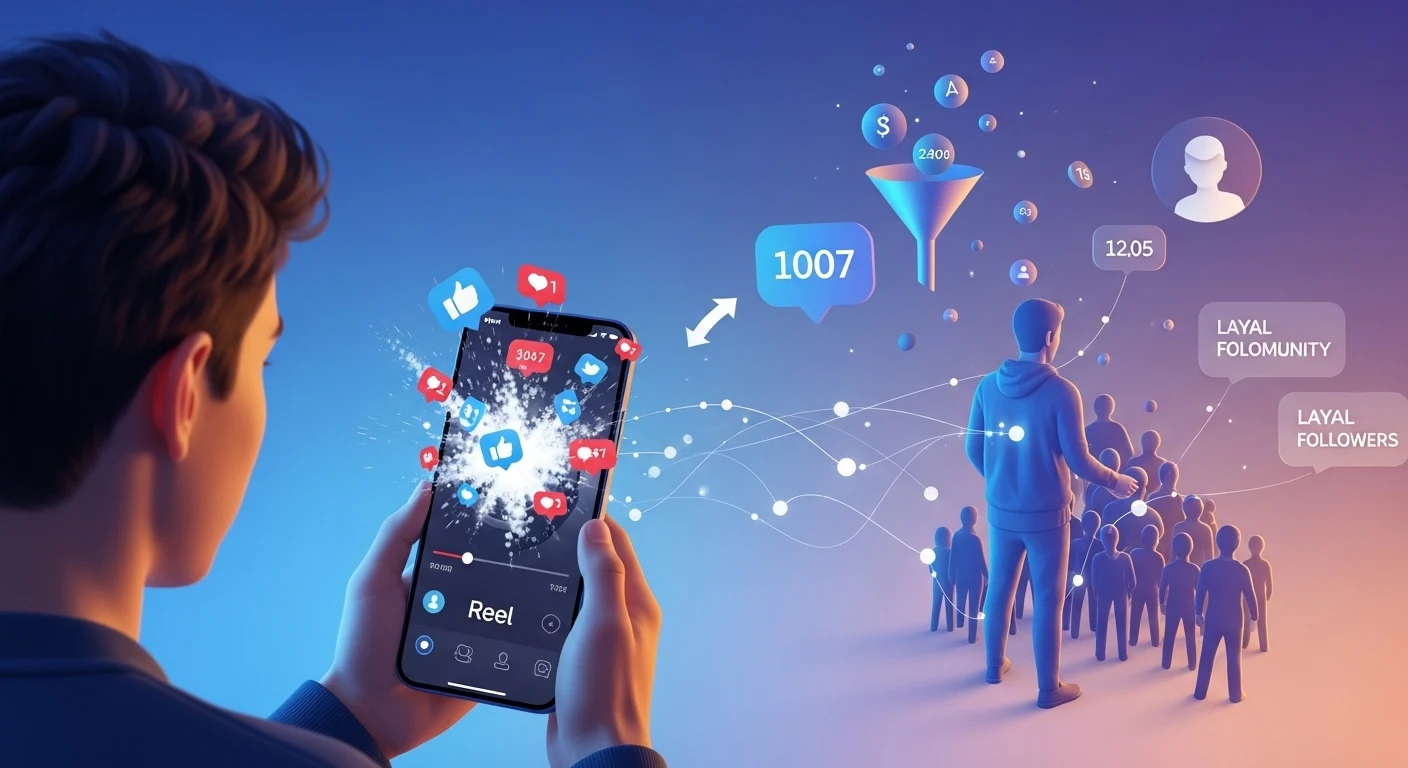 viral Reel into real followers