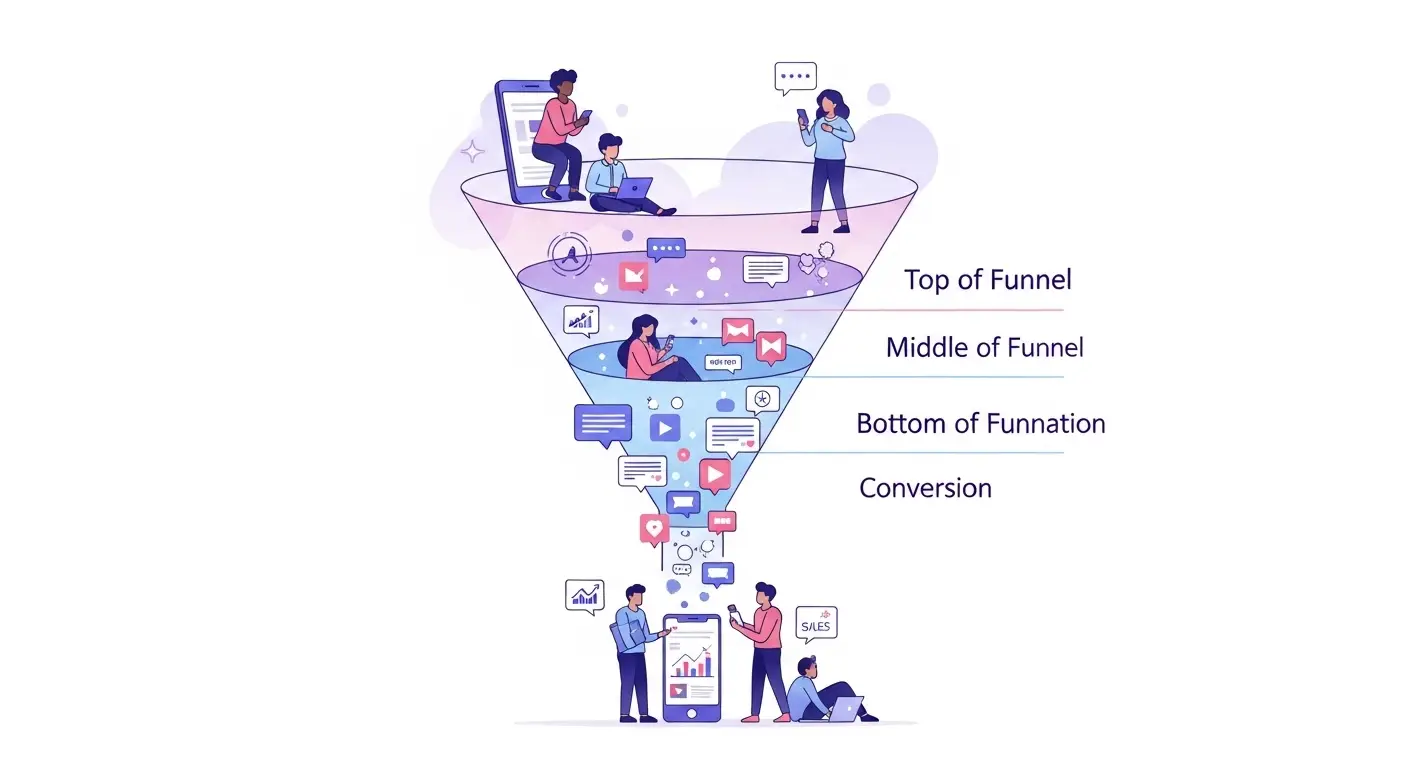 The content funnel