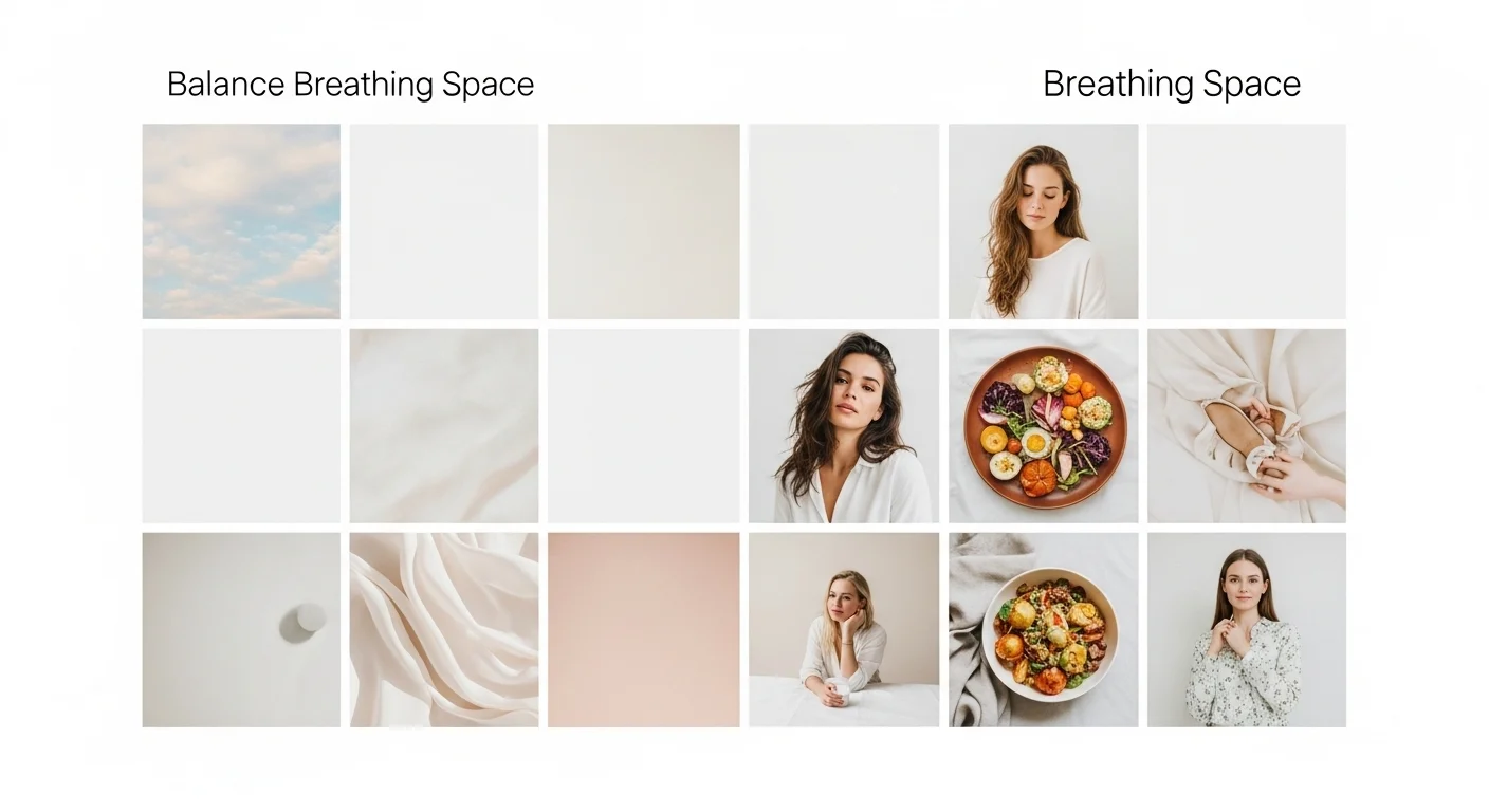 Breathing space photos vs. content photos